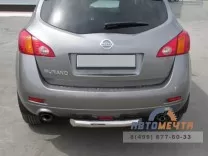 Защита заднего бампера для Nissan Murano 2009-, d76 мм, (3 секции) Защита заднего бампера для Nissan Murano 2009-