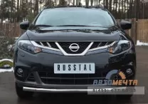 Защита перед. бампера на Nissan Murano 10-, нержавейка