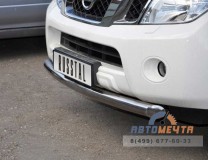 Защита бампера передняя на Nissan Pathfinder 2010-