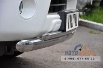 Защита переднего бампера на Nissan Pathfinder 2010-