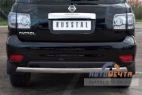 Защита заднего бампера на Nissan Patrol 2010-4