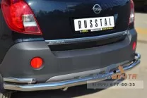 Защита заднего бампера для Opel Antara 2012-, d63 мм (секции) d42 мм (уголки) Защита заднего бампера на Opel Antara 2012-