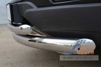 Защита переднего бампера на Opel Antara 2012-, нерж.