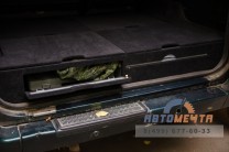 Органайзер (рундук, спальник) в багажник УАЗ Патриот дорестайлинг (2007-2014) со столиком. Карпет.-4