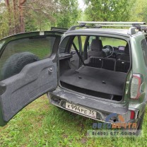 Багажник экспедиционный PGT-B.01.03 на Niva Chevrolet 1600х1200х120 с сеткой и креплениями на крышу