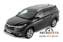 Защита порогов с алюм. площадкой Ø51мм (TOYOTA HIGHLANDER 2014- Пороги с алюм. площадкой TOYOTA HIGHLANDER 2014-