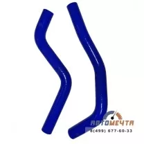 Комплект силиконовых патрубков отопителя (печки) ВАЗ Lada Ларгус с дв. 8 клап (2шт)