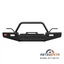 Передний силовой бампер УАЗ Хантер Трофи Дуга с площадкой лебёдки, Стандарт или лифт 50 мм