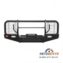 Передний силовой бампер УАЗ Хантер Трофи Максима с площадкой лебёдки, Стандарт и лифт до 50 мм