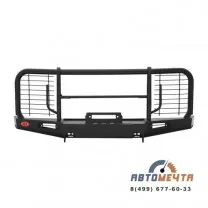 Передний силовой бампер УАЗ Буханка (Трофи Максима с площадкой лебедки)