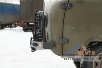 Передний силовой бампер УАЗ Буханка (Трофи Максима с площадкой лебедки)-6