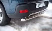 Защита заднего бампера на Peugeot 3008