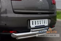 Защита заднего бампера на Peugeot 4008
