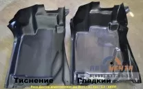 Пластиковый пол водительский для Рено Дастер дорестайлинг до 2015 г.в.