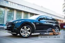 Пороги труба для Infiniti FX35/FX50 из нержавейки
