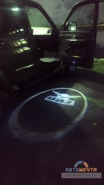 Проекция логотипа УАЗ в низ двери, LED 2 шт-4