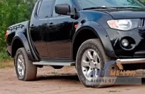 Расширители колесных арок для Mitsubishi L200 широкие 90 мм (4 шт.) расширители колесных арок на Митсубиши Л200 пластик