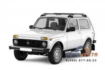 Рейлинги с попереч.алюм.1,35 (Серебро) Усиленный LADA 4x4 2121 1995-	