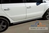 Пороги для Renault Koleos из нержавейки