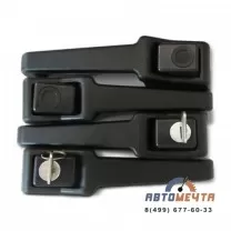 Ручки Люкс с покрытием черные УАЗ Хантер (31514 к-т 4 шт.) Ручки Люкс с покрытием черные УАЗ Хантер (31514 к-т 4 шт.)