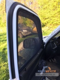 Шторки каркасные магнитные на задние окна УАЗ Патриот (2 шт)-1