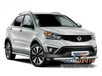 Пороги вогнутые 63мм SSANG YONG ACTION 2013-	