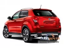 Защита заднего бампера 63мм SSANG YONG ACTION 13-	