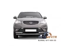 Защита переднего бампера 63/51мм SSANG YONG ACTION