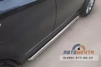 Пороги на Subaru Forester 2008-, нерж.