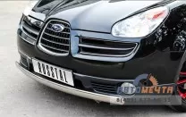 Защита переднего бампера на Subaru Tribeca USA, нерж