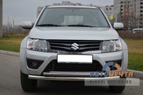 Защита переднего бампера на Suzuki Grand Vitara с 12г-0