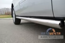 Пороги для Suzuki Grand Vitara 12-, нержавейка