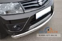 Защита пер. бампера на Suzuki Grand Vitara 12-, нерж.