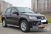 Пороги труба из нерж на Suzuki Grand Vitara 12--3