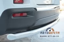 Защита заднего бампера для Тойота Хайлендер 2010, d63 мм, (секции) Защита заднего бампера для Тойота Хпйлендер