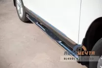 Пороги на Toyota Highlander 2010, нержавейка