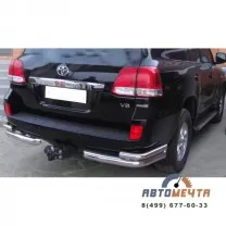 Защита заднего бампера 76/51мм TOYOTA LC 200/Lexus 570