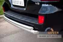 Защита заднего бампера для Toyota Land Cruiser 200 12-, d76/63 мм, (дуга) Защита заднего бампера на Toyota Land Cruiser 200 12-