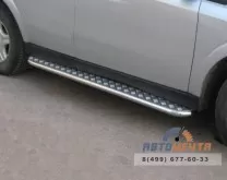 Пороги для Toyota RAV 4 09- нержавейка