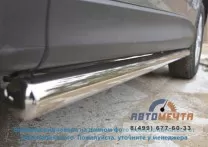 Пороги на Toyota RAV 4 09-, нержавейка