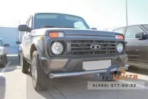 Защита переднего бампера одинарная 63 мм (НПС) LADA Защита переднего бампера одинарная 63 мм (НПС) LADA