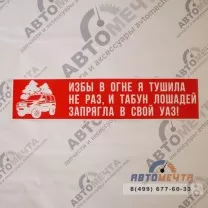 Виниловая наклейка на авто 