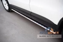 Пороги на Volkswagen Tiguan, нержавейка