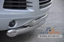 Защита переднего бампера для Volkswagen Touareg 2010-, d76/63 мм, (дуга) Защита переднего бампера на Volkswagen Touareg 2010-