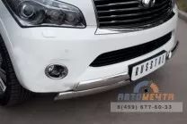 Защита переднего бампера труба для Infinity QX56