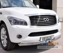 Защита переднего бампера труба на Infinity QX56