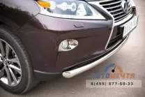 Защита переднего бампера для Lexus RX из нерж стали