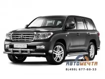 Защита переднего бампера 63/63мм TOYOTA LC 200 дорест
