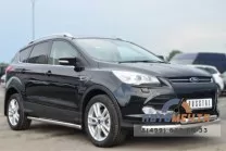 Пороги на Ford Kuga 13, труба 63мм сферич. наконечники