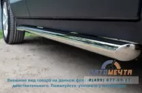 Пороги на Mitsubishi L-200 из полированной стали